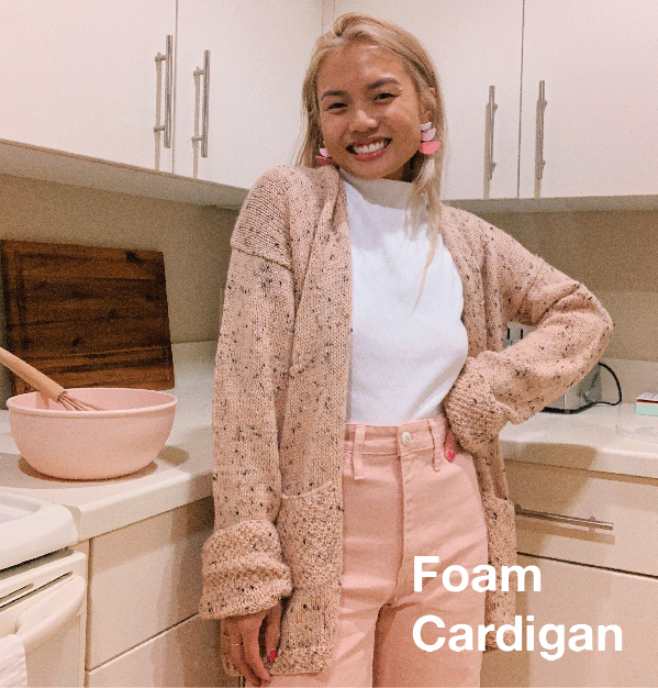 Foam cardigan